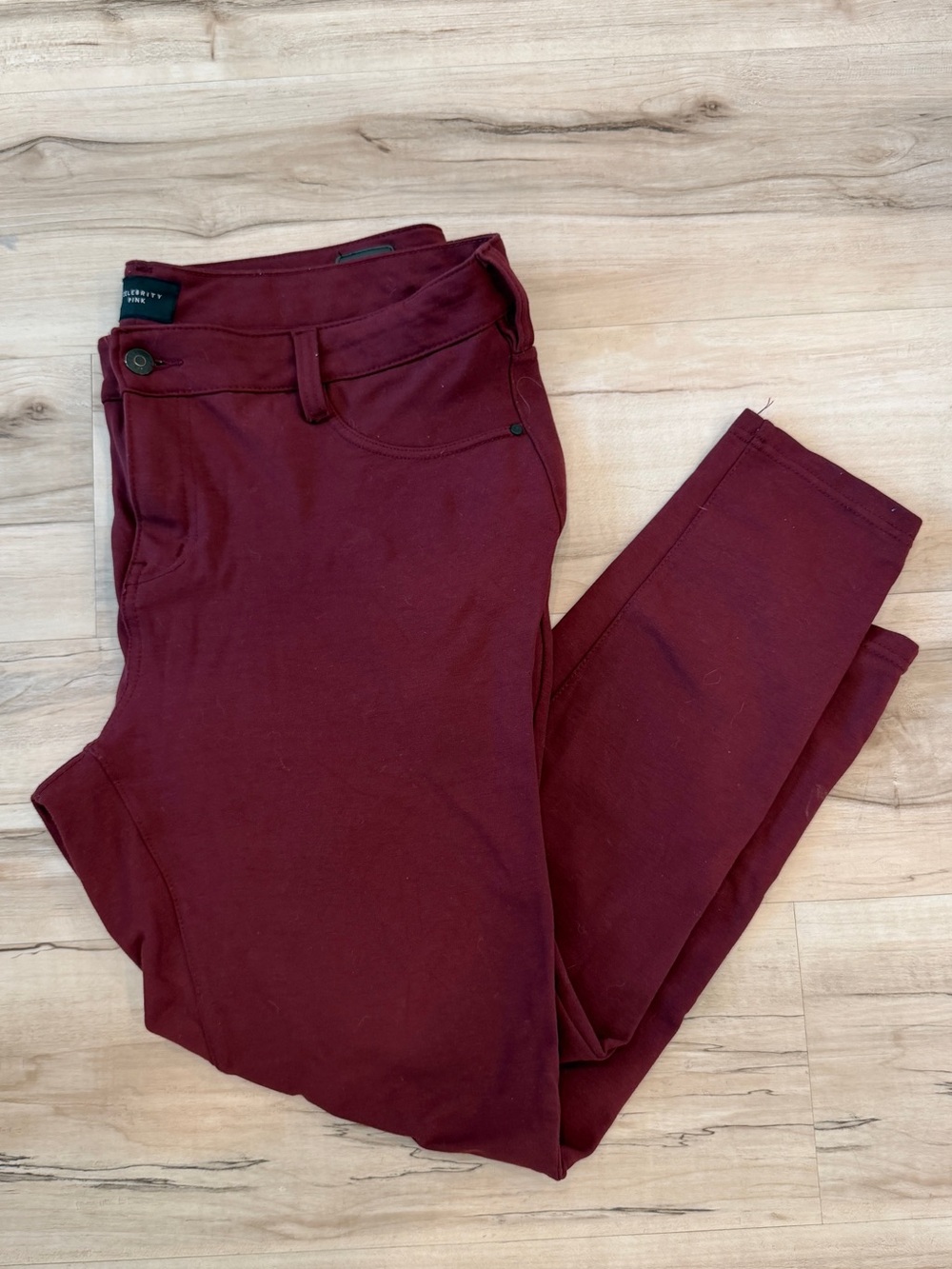 Celebrity Pink Burgundy Jeggings 18W